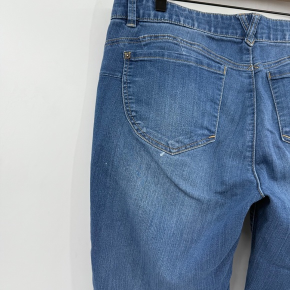 Democracy Jeans Women 14 Blue Skinny Stretch Denim Ab Technology Mid Rise - Picture 5 of 15